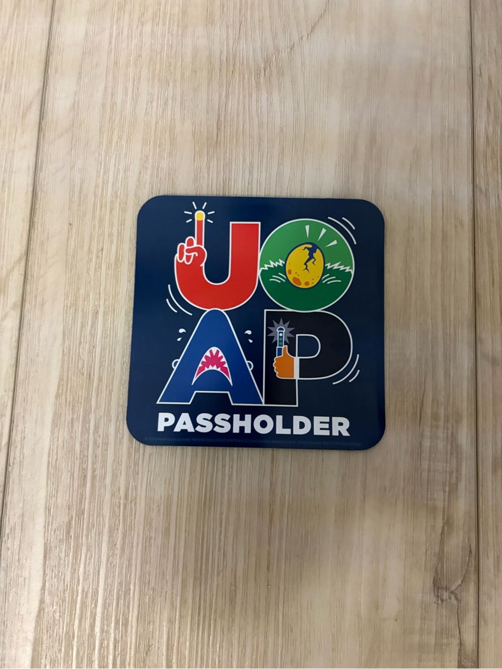 Universal Studios Joap Passholder Magnet - Navy Multi-Color